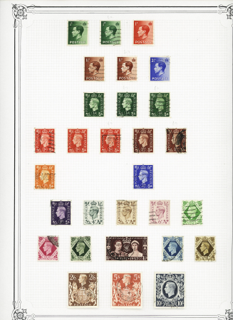 1840-1948 Used collection on 18 Yvert album pages from