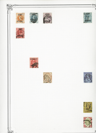 1840-1948 Used collection on 18 Yvert album pages from