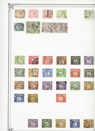1840-1948 Used collection on 18 Yvert album pages from