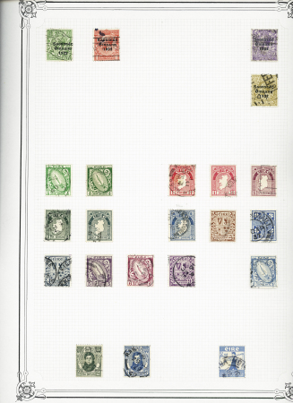 1840-1948 Used collection on 18 Yvert album pages from
