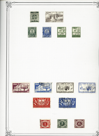 1840-1948 Used collection on 18 Yvert album pages from
