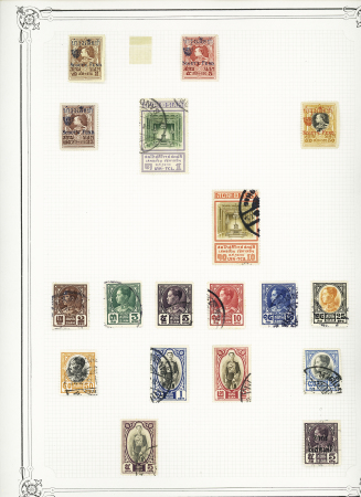 1882-1940, Mint & used collection on nine Yvert pages,