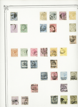 1857-1940, Mint and used collection on 12 Yvert album
