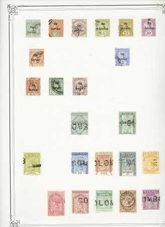 1857-1940, Mint and used collection on 12 Yvert album
