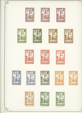 1880-1970, Collection de neufs et d'oblitérés sur 37