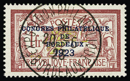 N°182 Congrès Philatélique Bordeaux, obl. CàD central