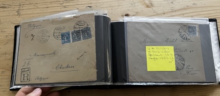 1920-1923, Album noir format à l'italienne contenant