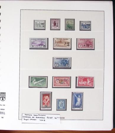 1849-1959, Collection surtout de timbres neufs en 2