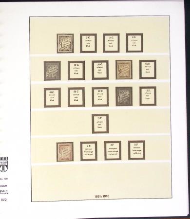1849-1959, Collection surtout de timbres neufs en 2