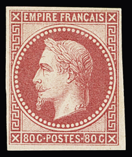 N°10 80c rose, neuf *, TB