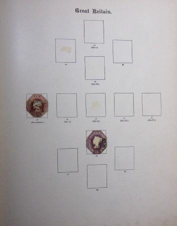 1840--1910, Chiefly used collection in "Ideal" album