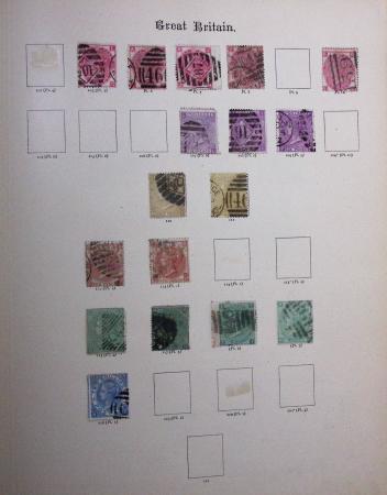 1840--1910, Chiefly used collection in "Ideal" album