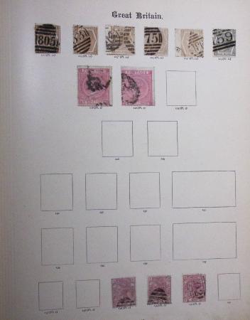 1840--1910, Chiefly used collection in "Ideal" album