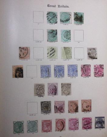 1840--1910, Chiefly used collection in "Ideal" album