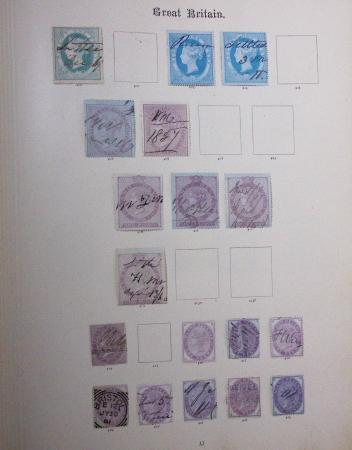 1840--1910, Chiefly used collection in "Ideal" album