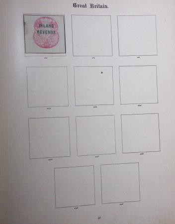 1840--1910, Chiefly used collection in "Ideal" album