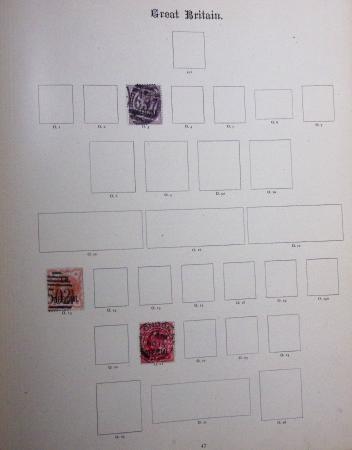 1840--1910, Chiefly used collection in "Ideal" album