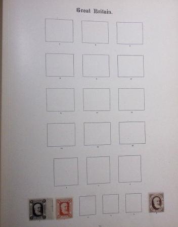1840--1910, Chiefly used collection in "Ideal" album