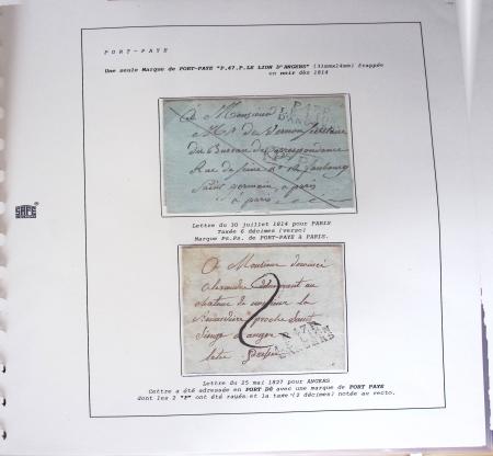 1800-1848, Belle collection de marques postales du