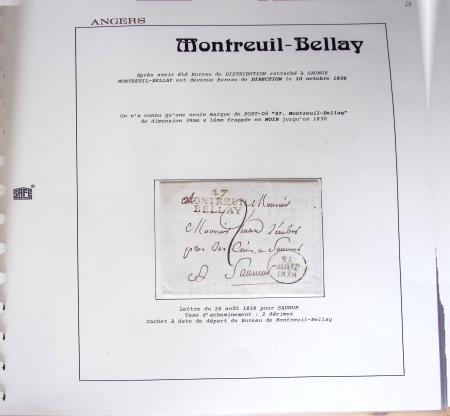 1800-1848, Belle collection de marques postales du