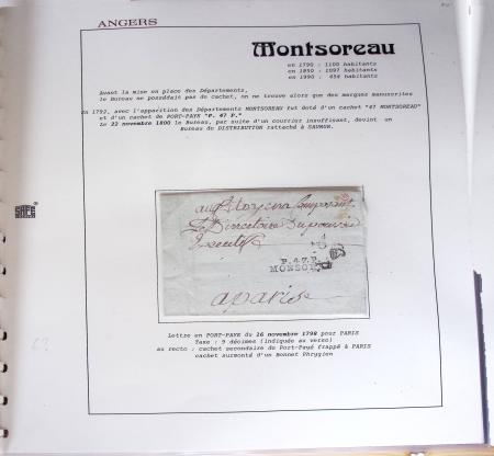 1800-1848, Belle collection de marques postales du