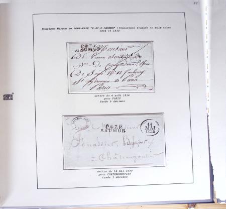 1800-1848, Belle collection de marques postales du