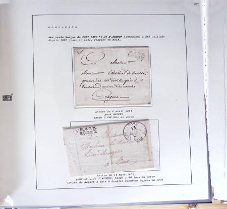 1800-1848, Belle collection de marques postales du