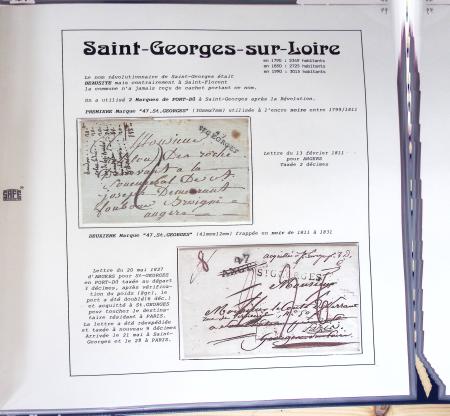 1800-1848, Belle collection de marques postales du