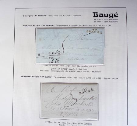 1800-1848, Belle collection de marques postales du