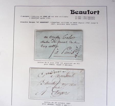 1800-1848, Belle collection de marques postales du