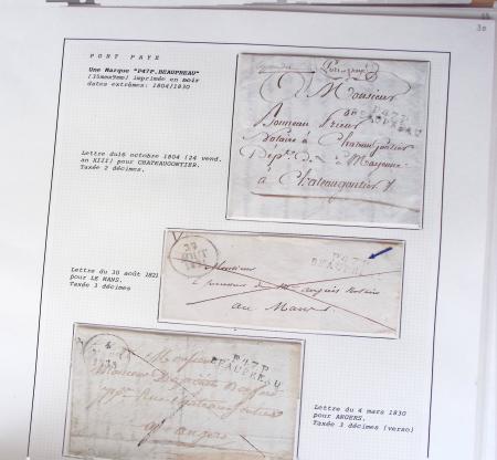 1800-1848, Belle collection de marques postales du