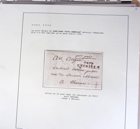 1800-1848, Belle collection de marques postales du