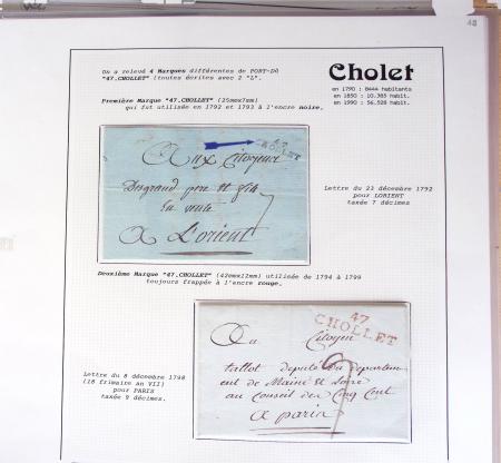 1800-1848, Belle collection de marques postales du