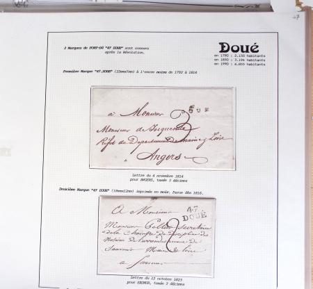 1800-1848, Belle collection de marques postales du