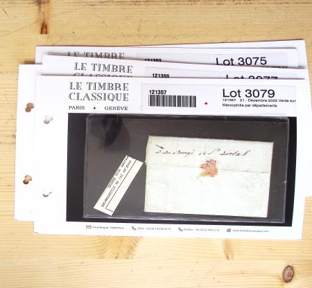 1800-1848, Belle collection de marques postales du