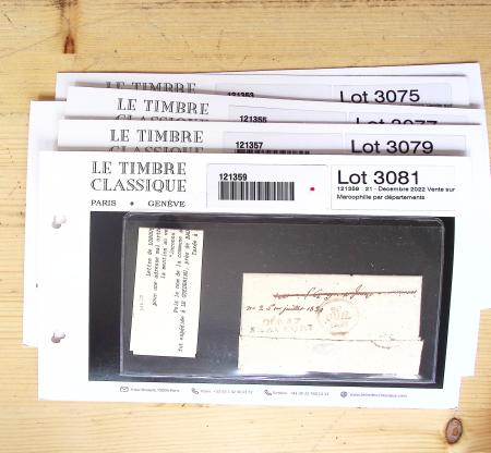 1800-1848, Belle collection de marques postales du