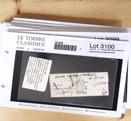 1800-1848, Belle collection de marques postales du
