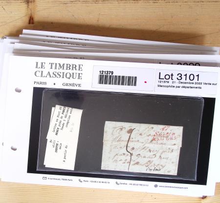 1800-1848, Belle collection de marques postales du