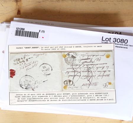 1800-1848, Belle collection de marques postales du