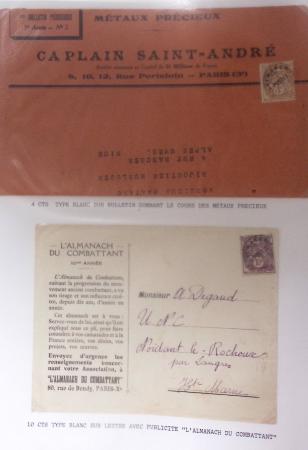 1921-1962, Sympathique collection de PREOBLITERES sur