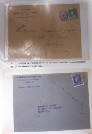 1921-1962, Sympathique collection de PREOBLITERES sur
