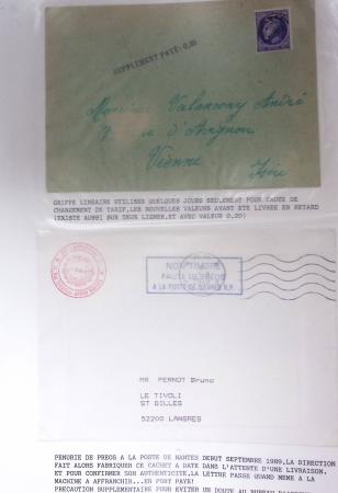 1921-1962, Sympathique collection de PREOBLITERES sur