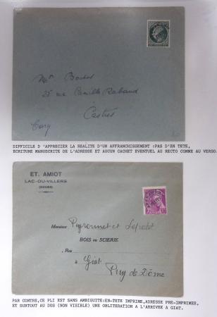 1921-1962, Sympathique collection de PREOBLITERES sur