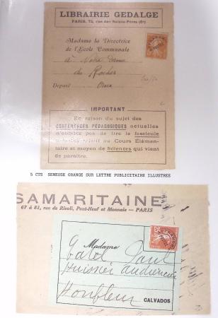 1921-1962, Sympathique collection de PREOBLITERES sur