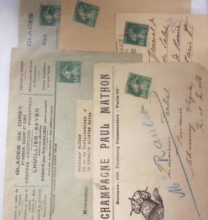 1921-1962, Sympathique collection de PREOBLITERES sur
