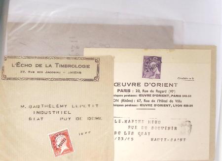 1921-1962, Sympathique collection de PREOBLITERES sur