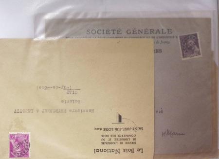 1921-1962, Sympathique collection de PREOBLITERES sur