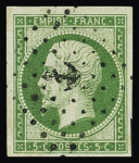 1855-1870, Sélection de 14 timbres avec oblitération