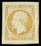 N°16 40c orange, marges maximum avec voisins de tous