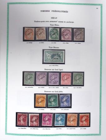 1849-1979, Collection de France avancée du n°1 jusqu'en